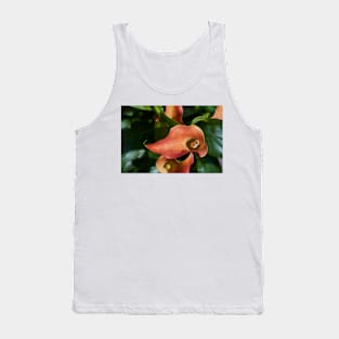 Red calla flowers closeup Tank Top